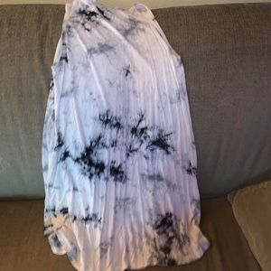 Marbled dress knee length